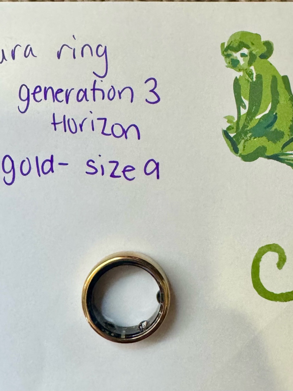 Oura Gold Horizon Ring